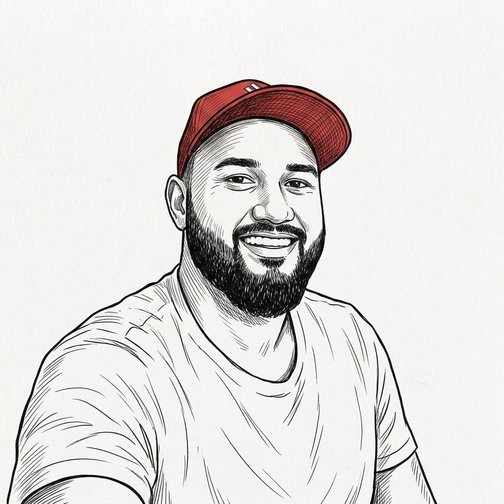 Illustrated portrait of Saadiq Ryklief